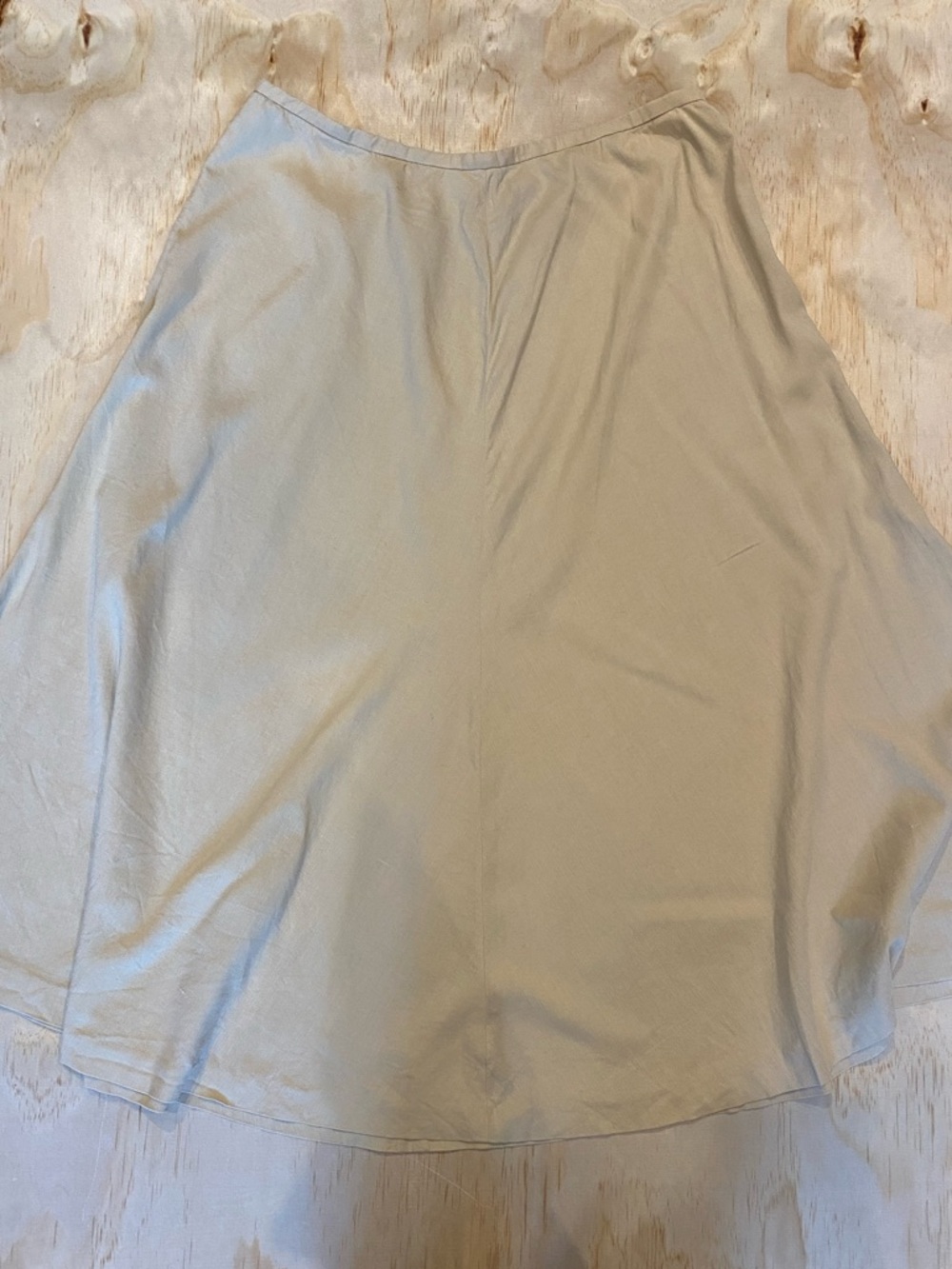 Ralph Lauren Tan Neutral A-Line Midi Skirt